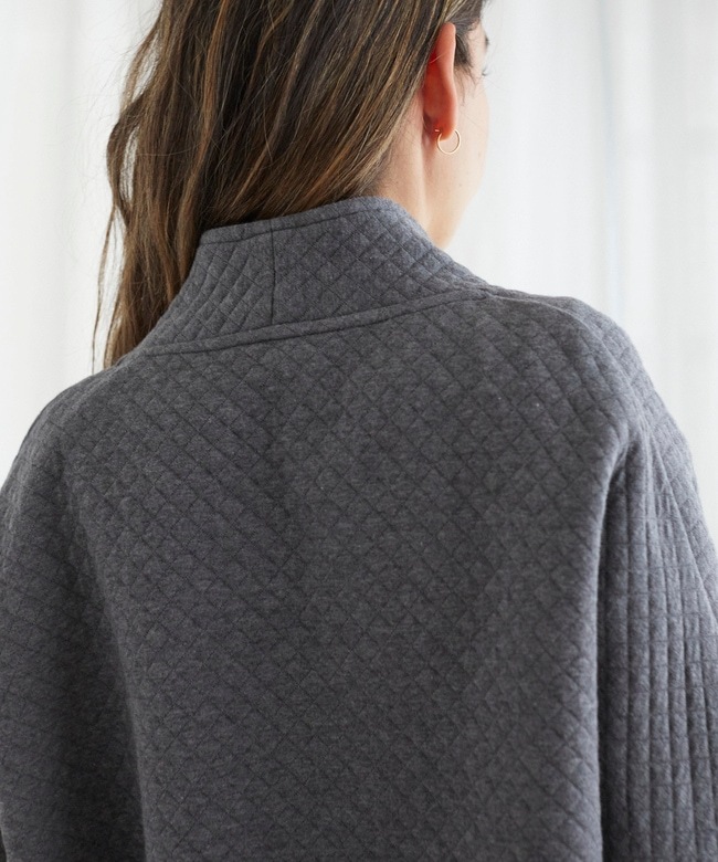 キルティングガウンコート チャコールグレー | すべての商品 | 美しく