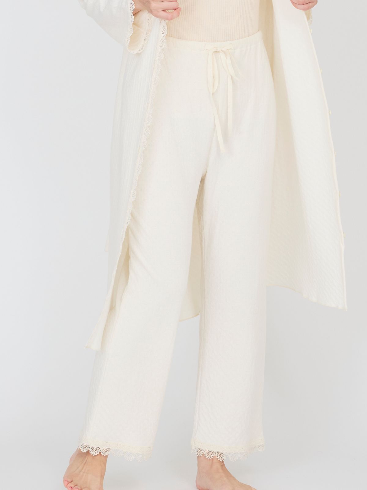 ナナデェコール　nanadecor スズラン　ナチュラル 定番｜スズランレースパンツ ナチュラル | すべての商品 | 美しく眠る