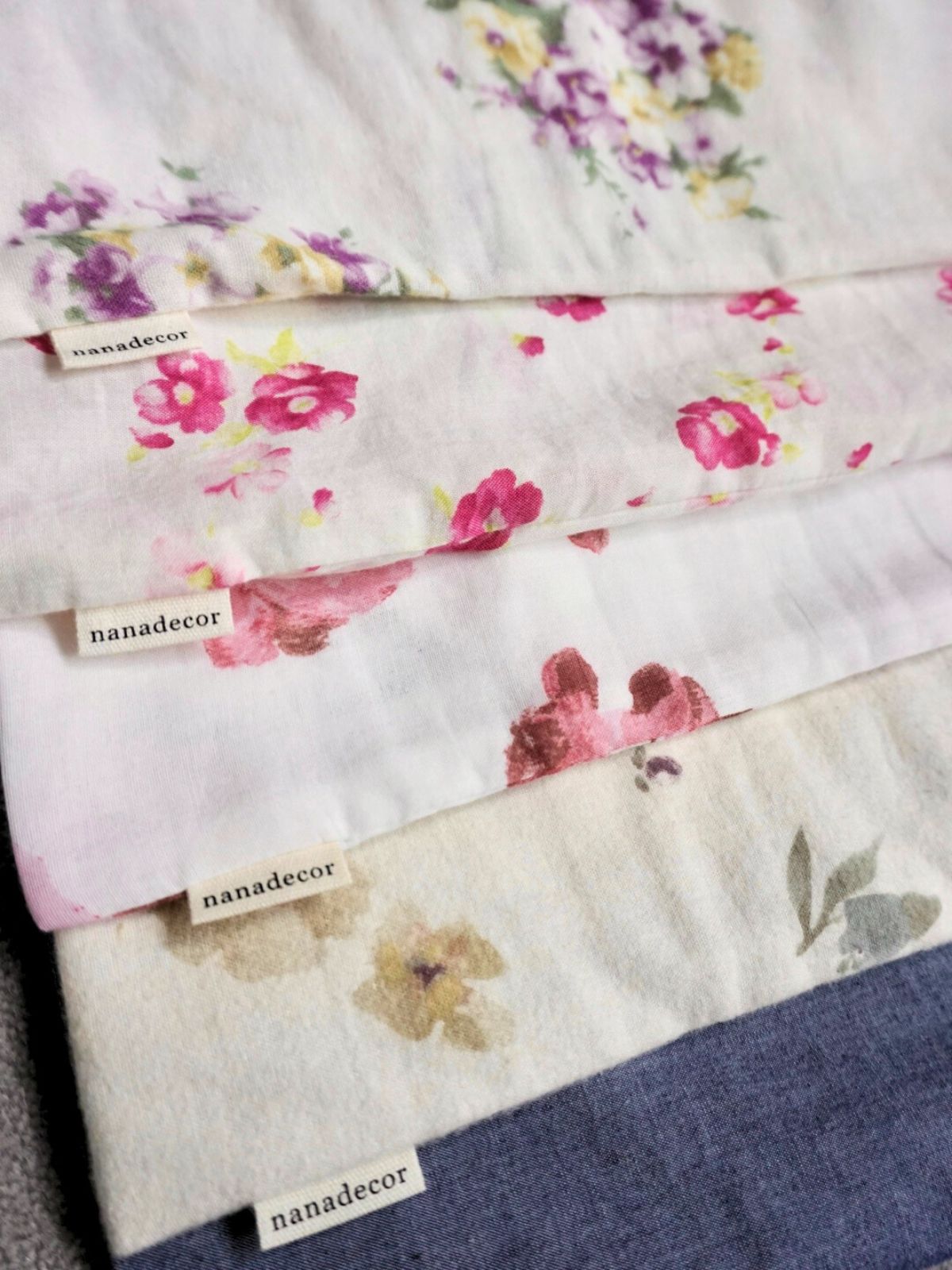 【数量限定】【残りわずか】ウォーターフラワーネルピローケース(S)