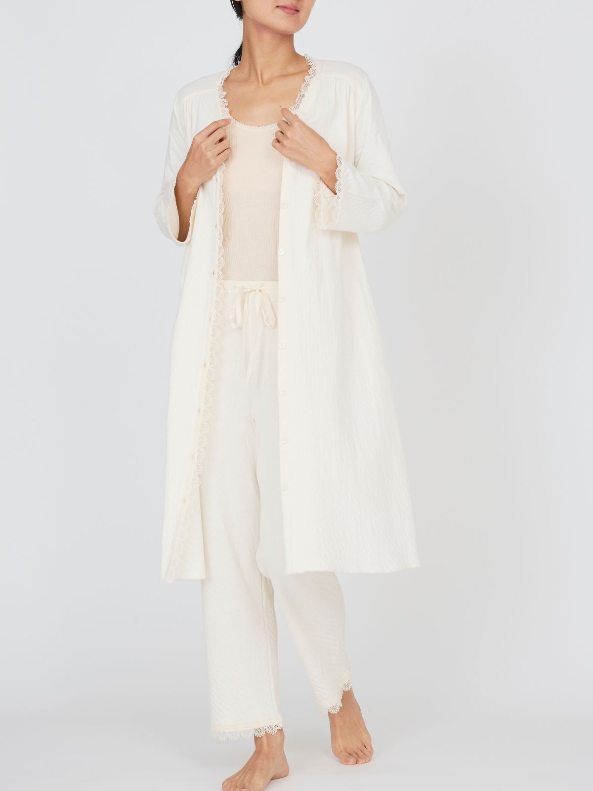 【サイズが選べる】定番｜スズランギャザードレス　ナチュラル