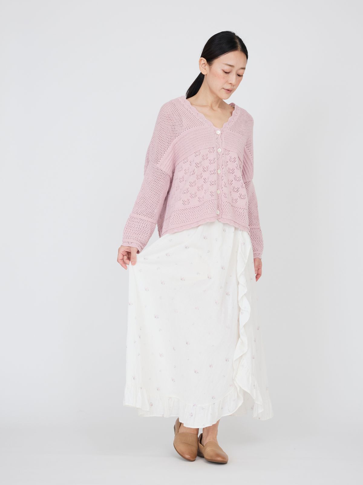 プチローズフリルスカート