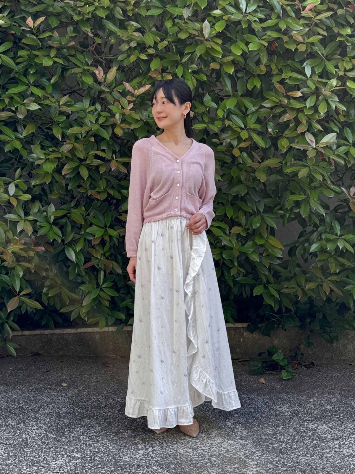 プチローズフリルスカート