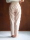 【残りわずか】ブロードシャンブレータックパンツ ピンク