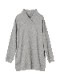 【残りわずか】リラックスコットンカシュクールチュニック グレー