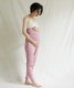 【再入荷】リラックスコットン腹巻レッグパンツ　ピンク