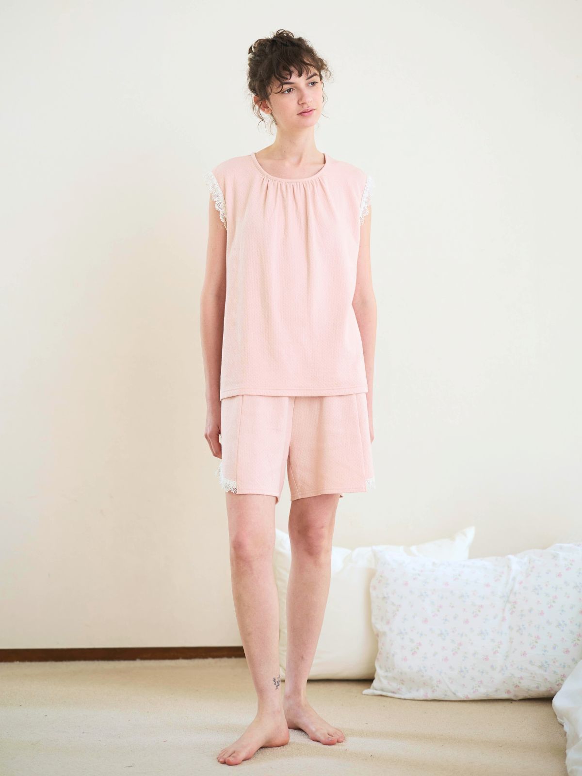 スズラン腹巻キュロット ピンク