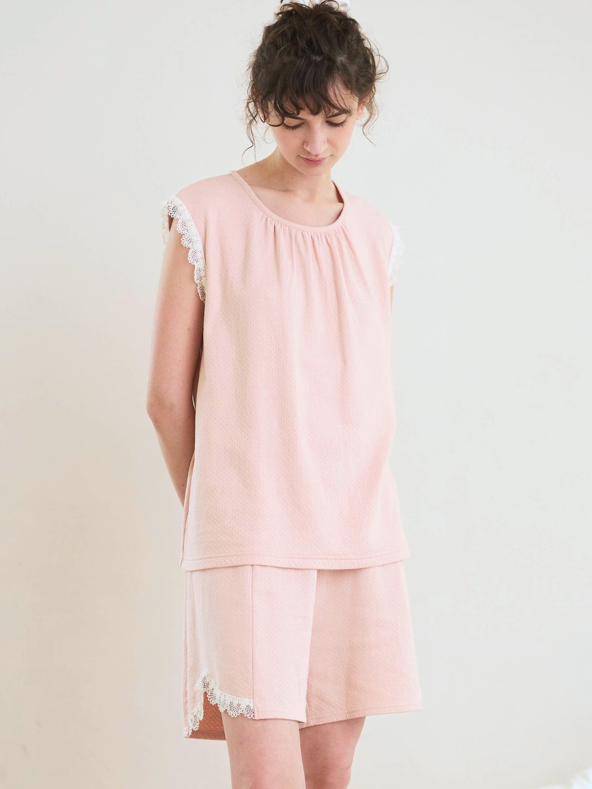 スズラン腹巻キュロット ピンク