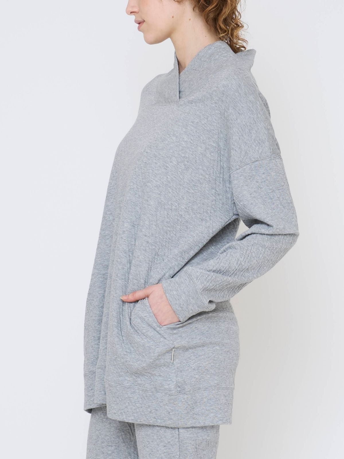 【再入荷】リラックスコットン腹巻レッグパンツ グレー