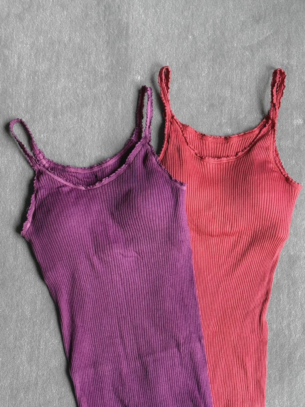 2月中旬頃お届け】草木染めナナリブカップ付きキャミ＆ショーツ※種類