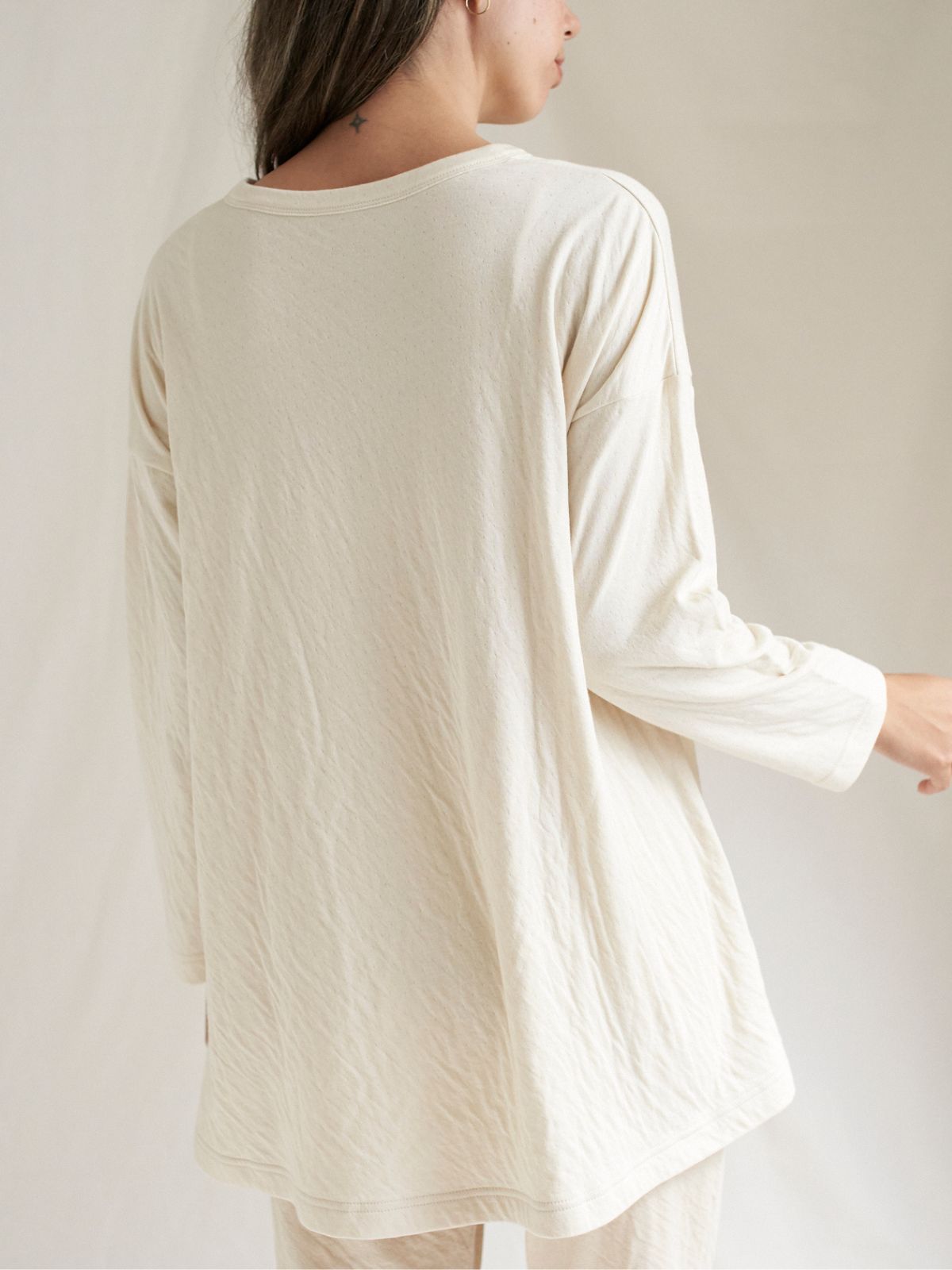 再入荷｜リリーフレアトップス　ナチュラル