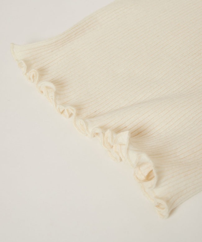 【2月下旬お届け予定】ナナリブショートスリーブTシャツ　ナチュラル