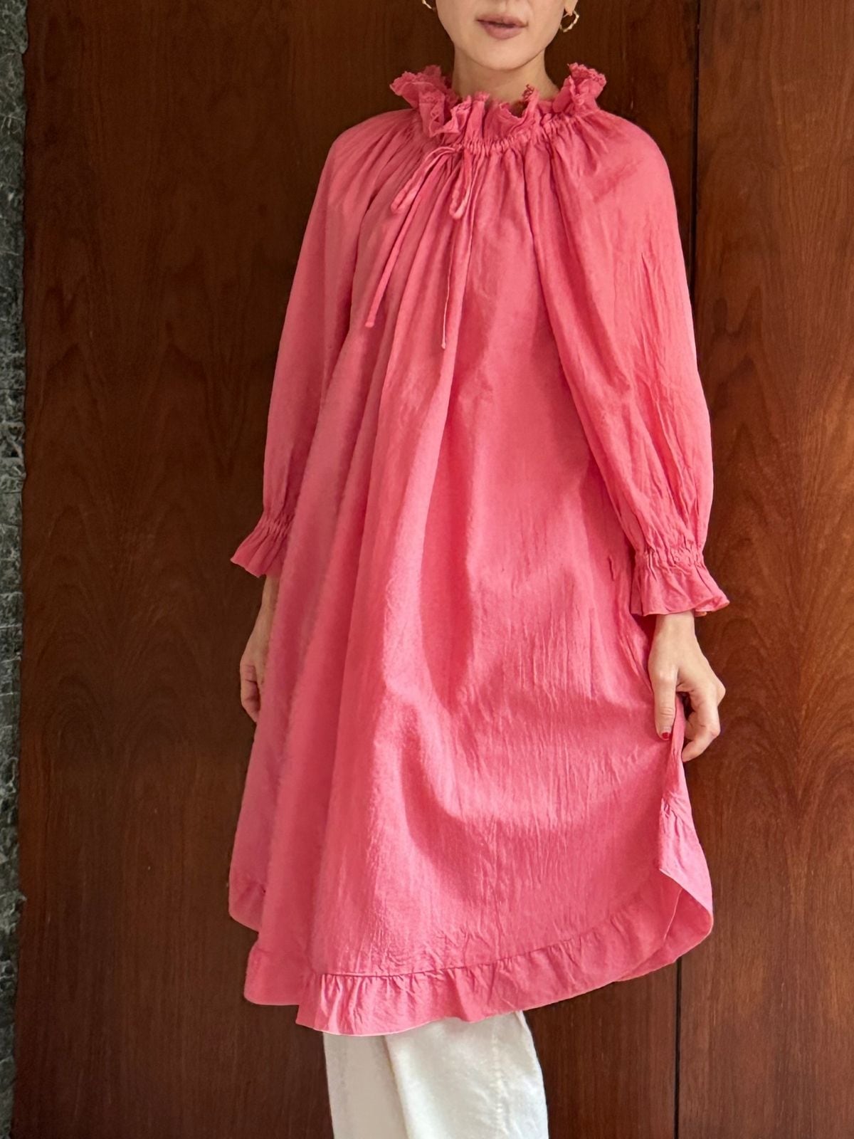 受注生産】草木染めチェリーブロッサムドレス（紅花×茜染め） | すべて