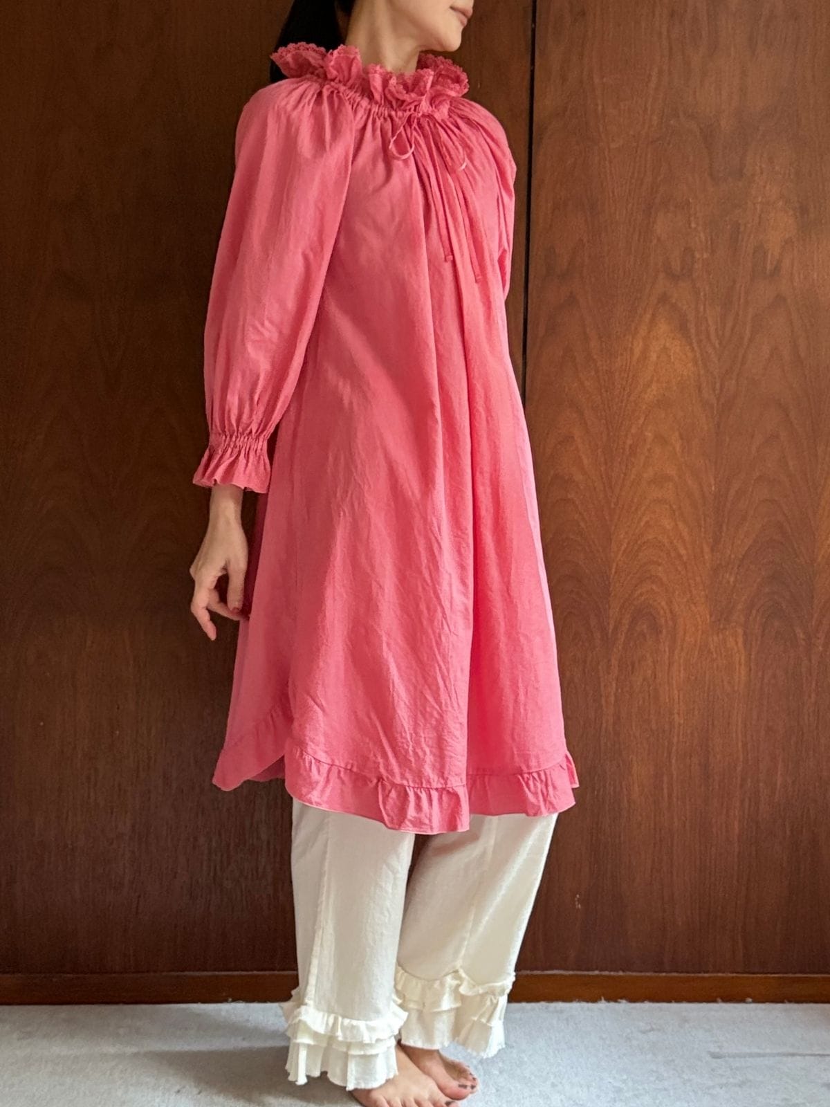 受注生産】草木染めチェリーブロッサムドレス（紅花×茜染め） | すべて