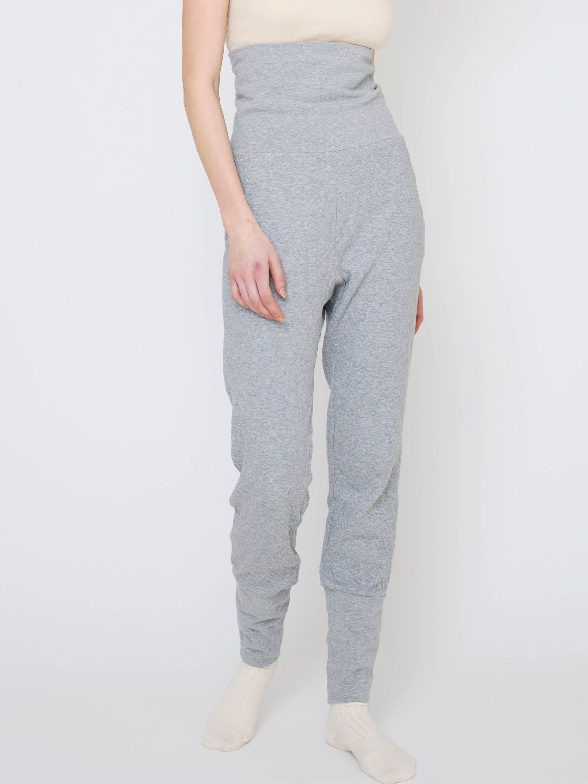 【残りわずか】リラックスコットンパジャマ上下セット グレー