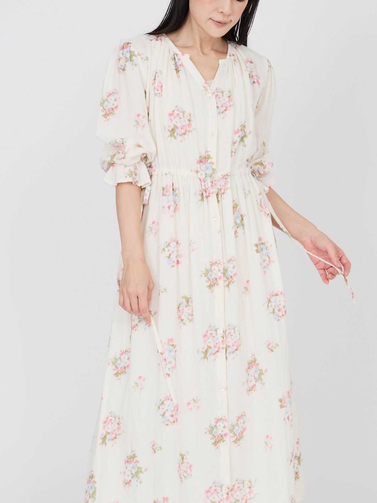 NEW｜プリムローズサイドリボンワンピース ピンク