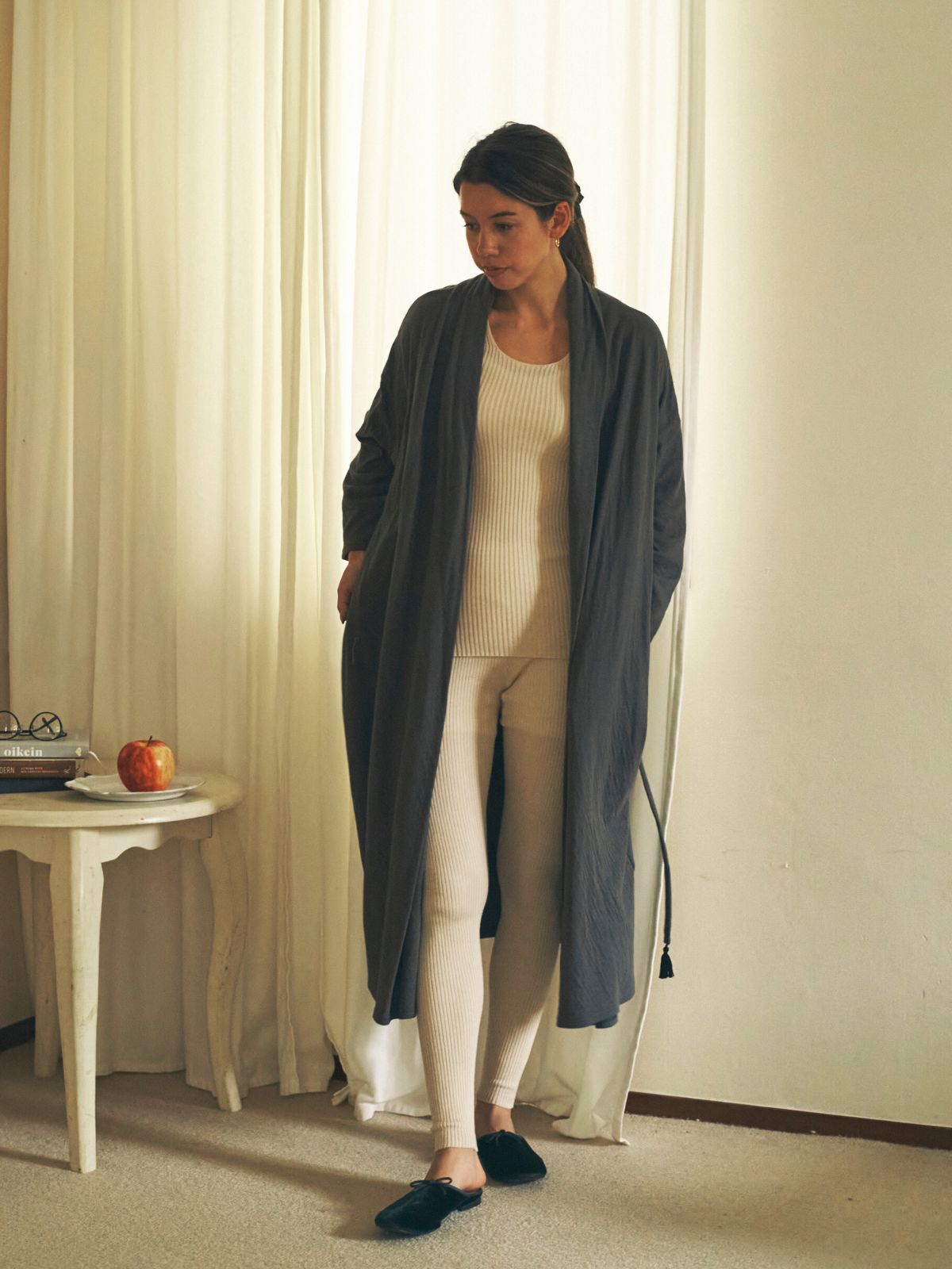 NEW｜シルクエアリーレギンス ナチュラル