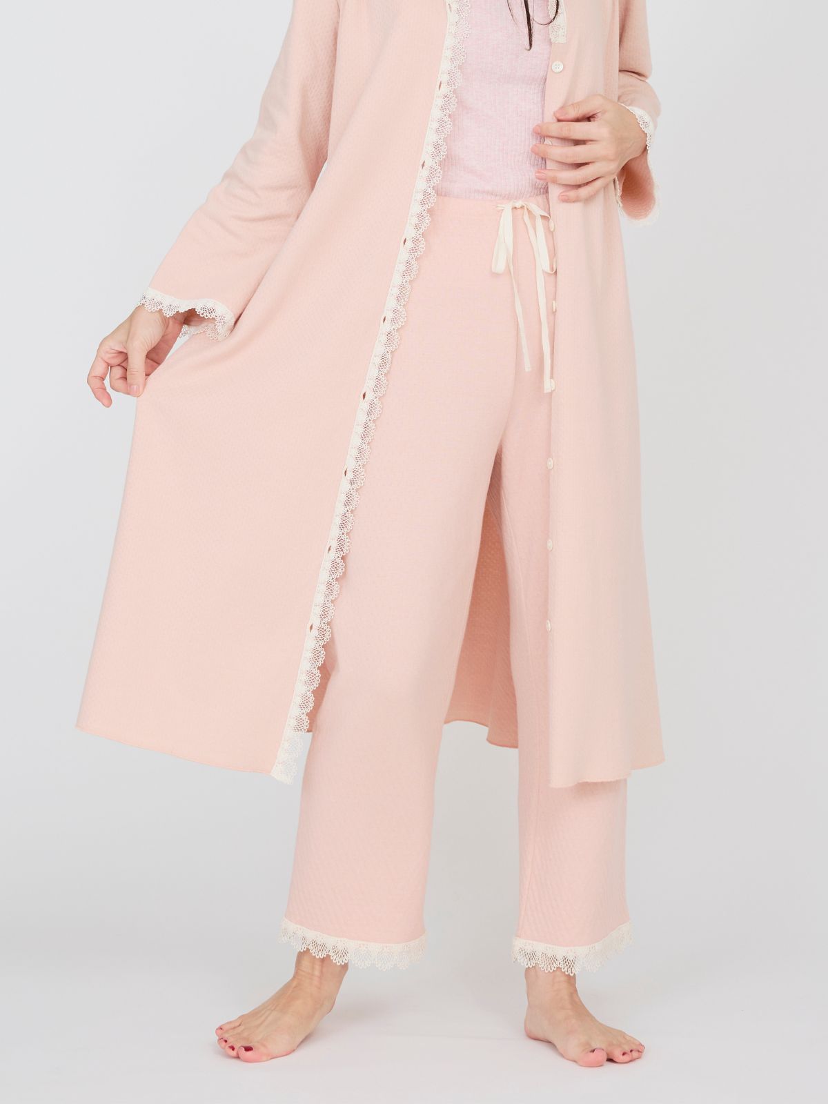 スズランギャザードレス＆パンツセット ピンク（S/M/L）