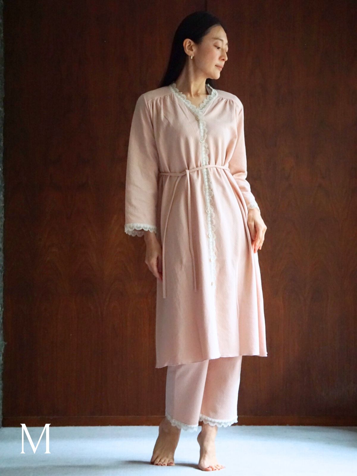 スズランギャザードレス＆パンツセット ピンク（S/M/L）