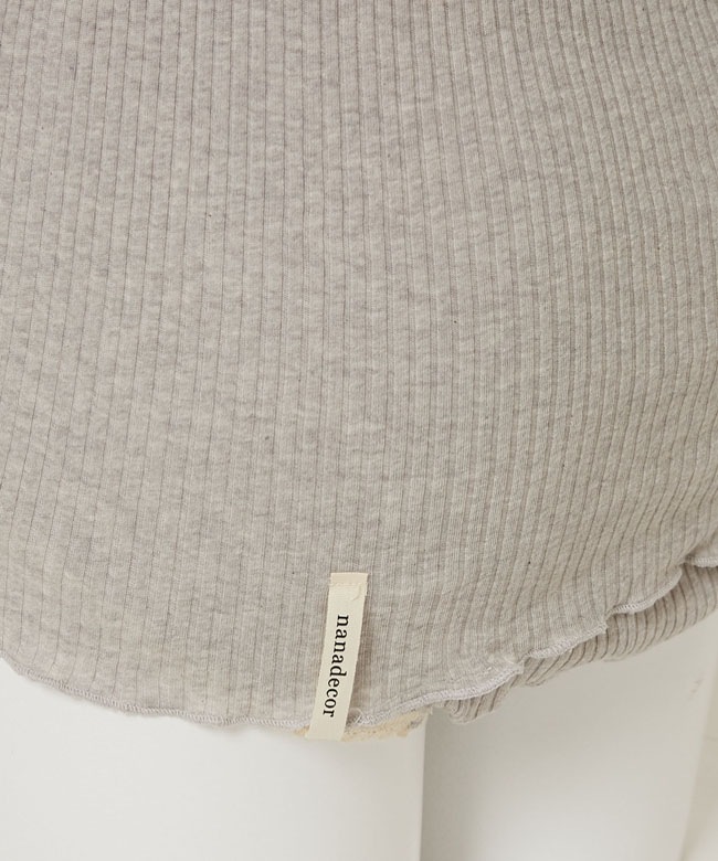 ナナリブカップ付キャミソール　グレー