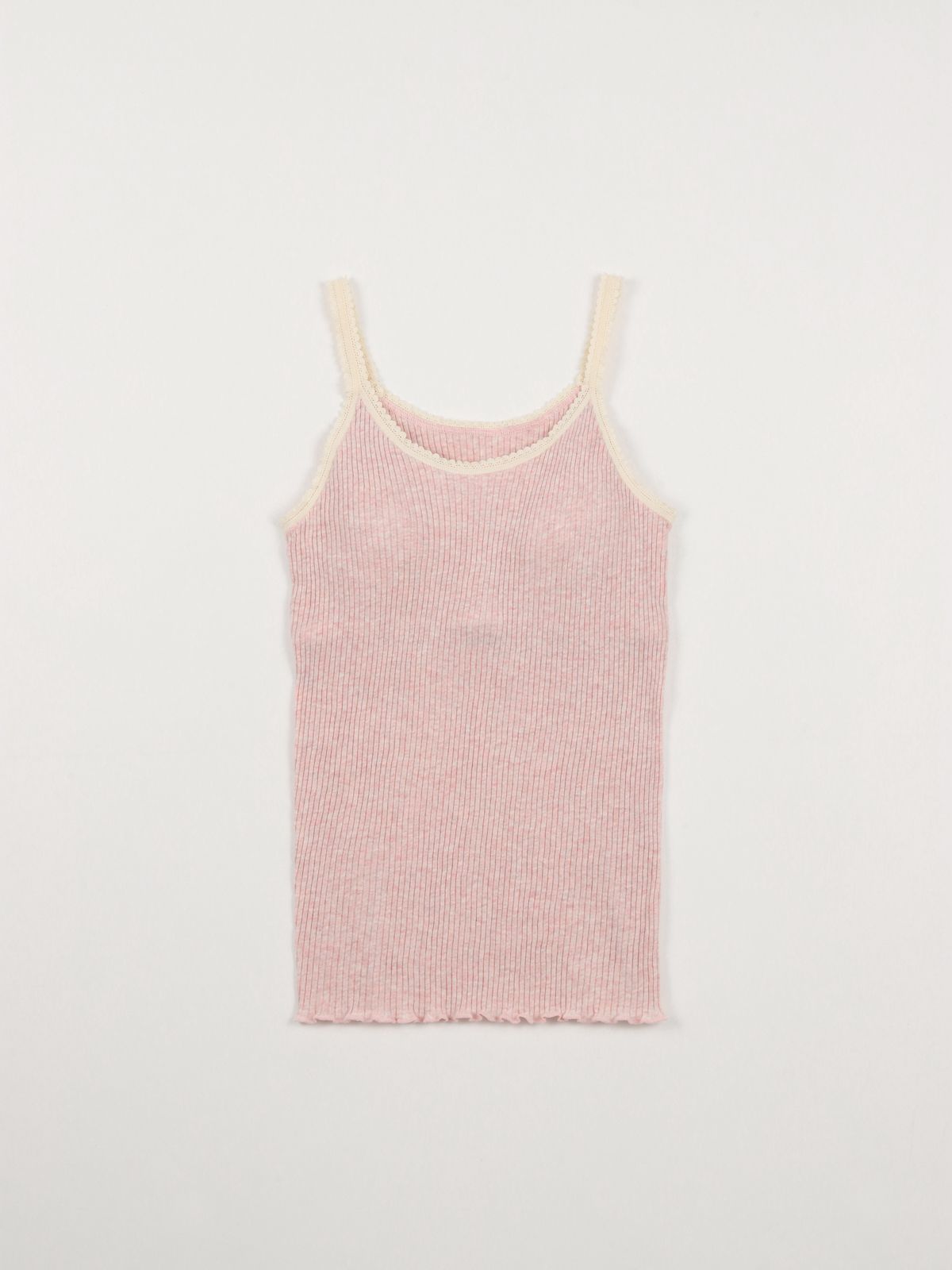 ナナリブカップ付キャミソール　ピンク