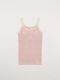 ナナリブカップ付キャミソール　ピンク