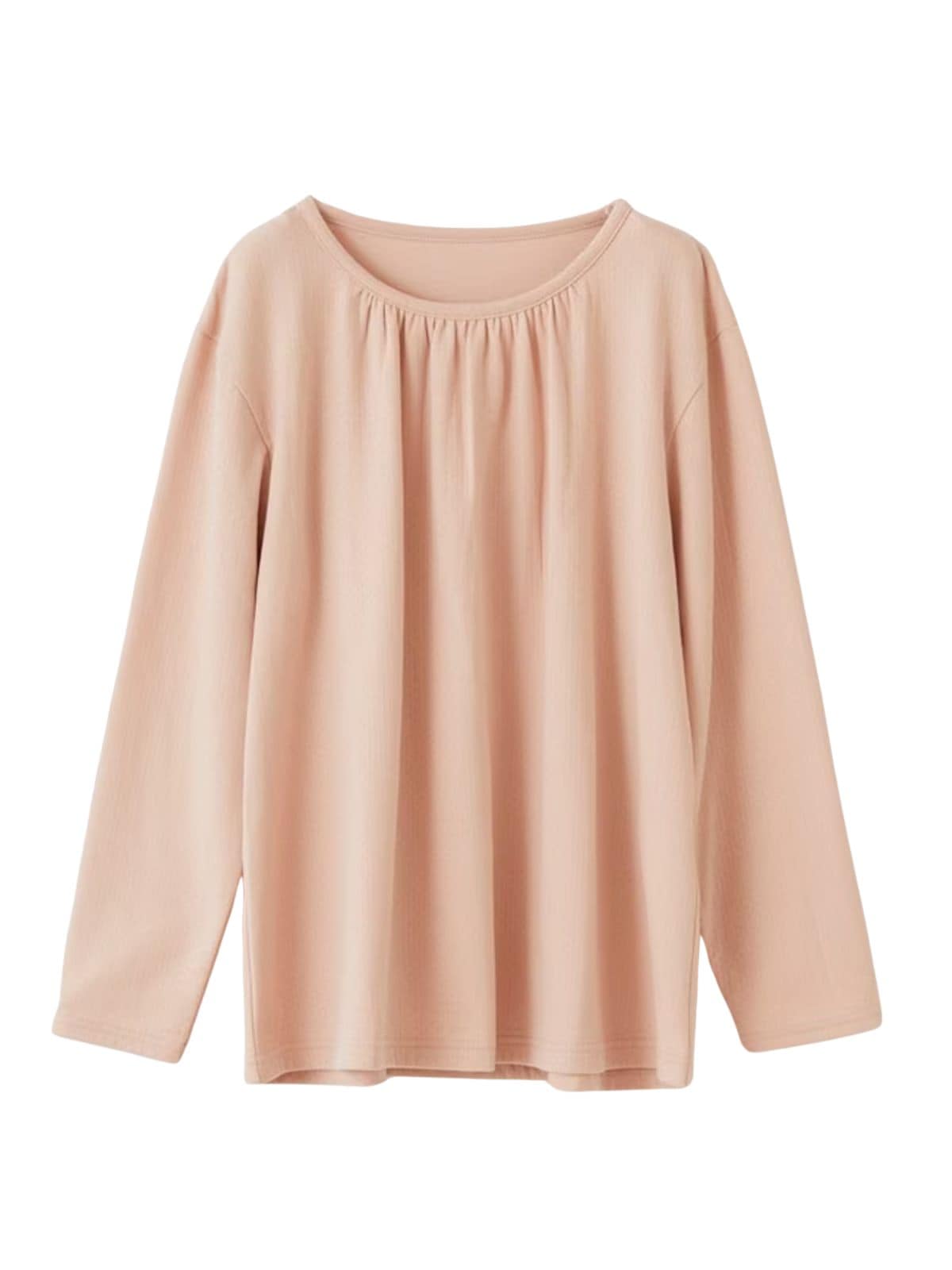 【再入荷】スズランクルーネックトップス ピンク