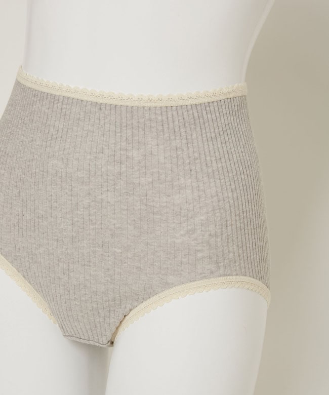 ナナリブショーツ（深履き） グレー | ランジェリー/下着,ショーツ