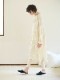 【中世古麻衣さんInstagramLive着用/残りわずか】とろける肌心地｜チェリーレースライトコットンロングドレス　