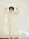 【中世古麻衣さんInstagramLive着用/残りわずか】とろける肌心地｜チェリーレースライトコットンロングドレス　