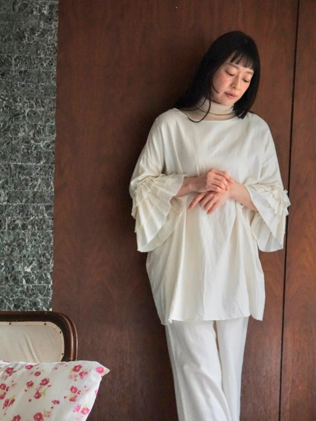 【再入荷】ローズマリードレス　ナチュラル