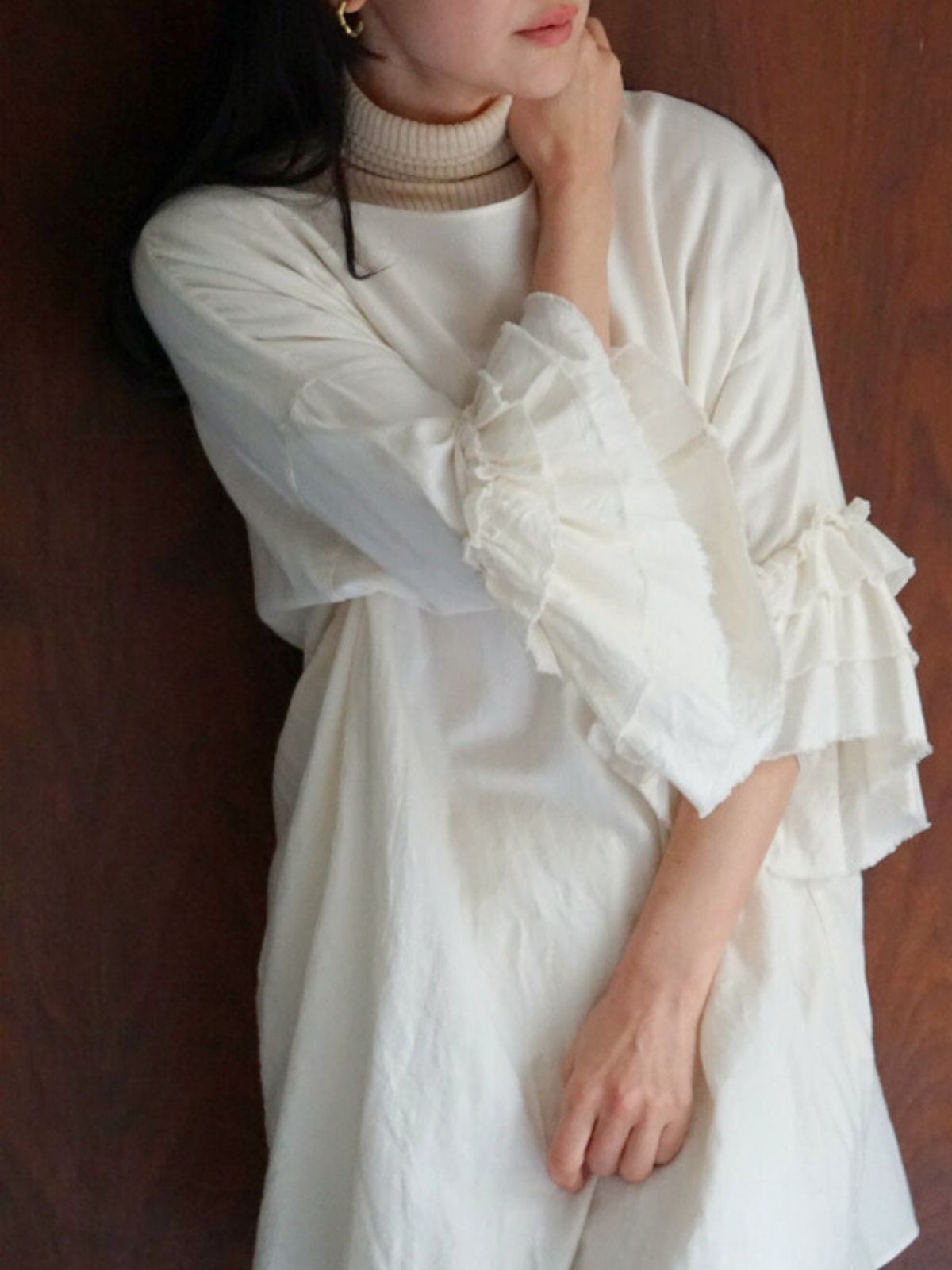 【再入荷】ローズマリードレス　ナチュラル