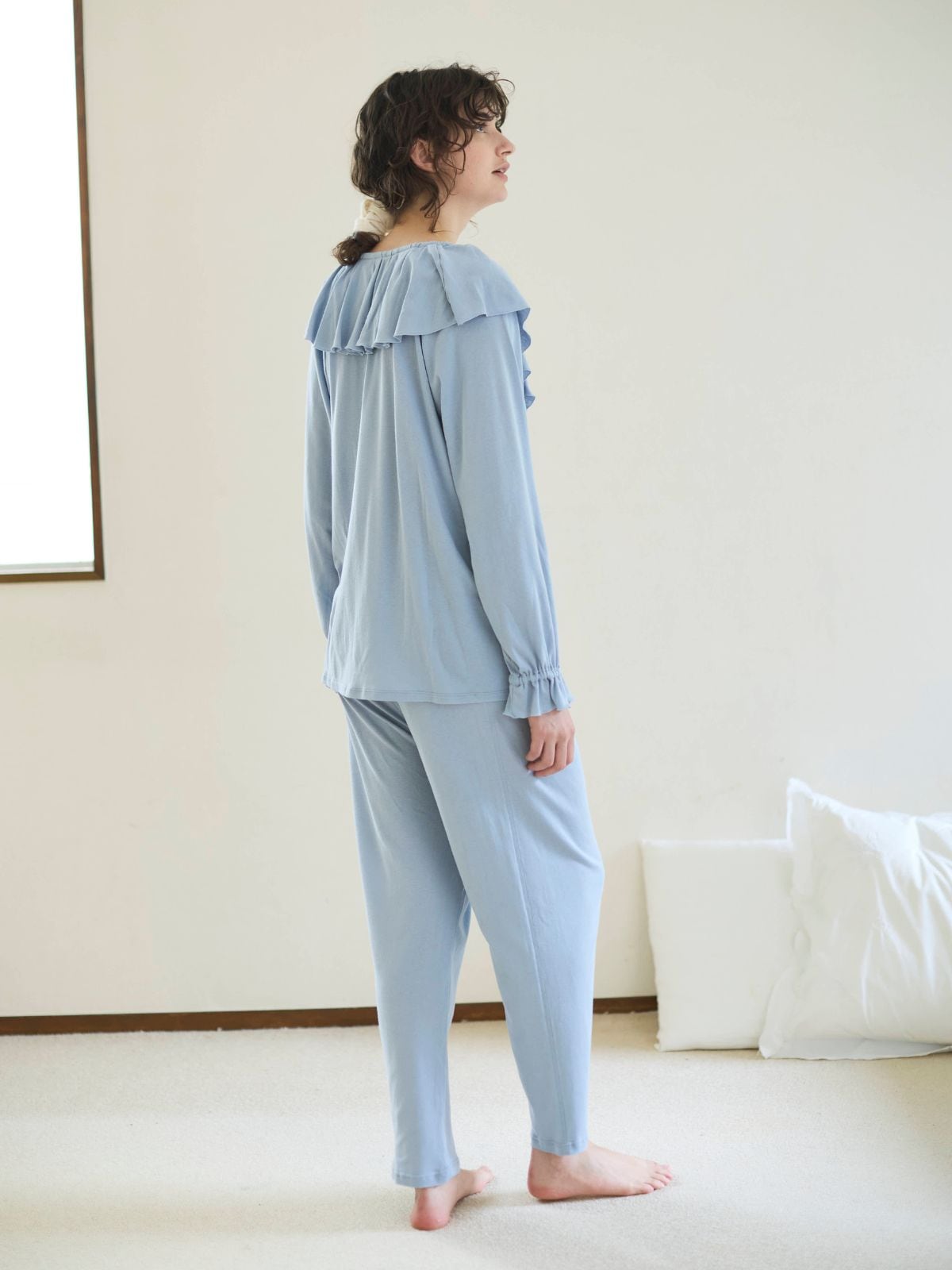 残りわずか】チェリーエアリーパジャマ上下セット ブルー | すべての