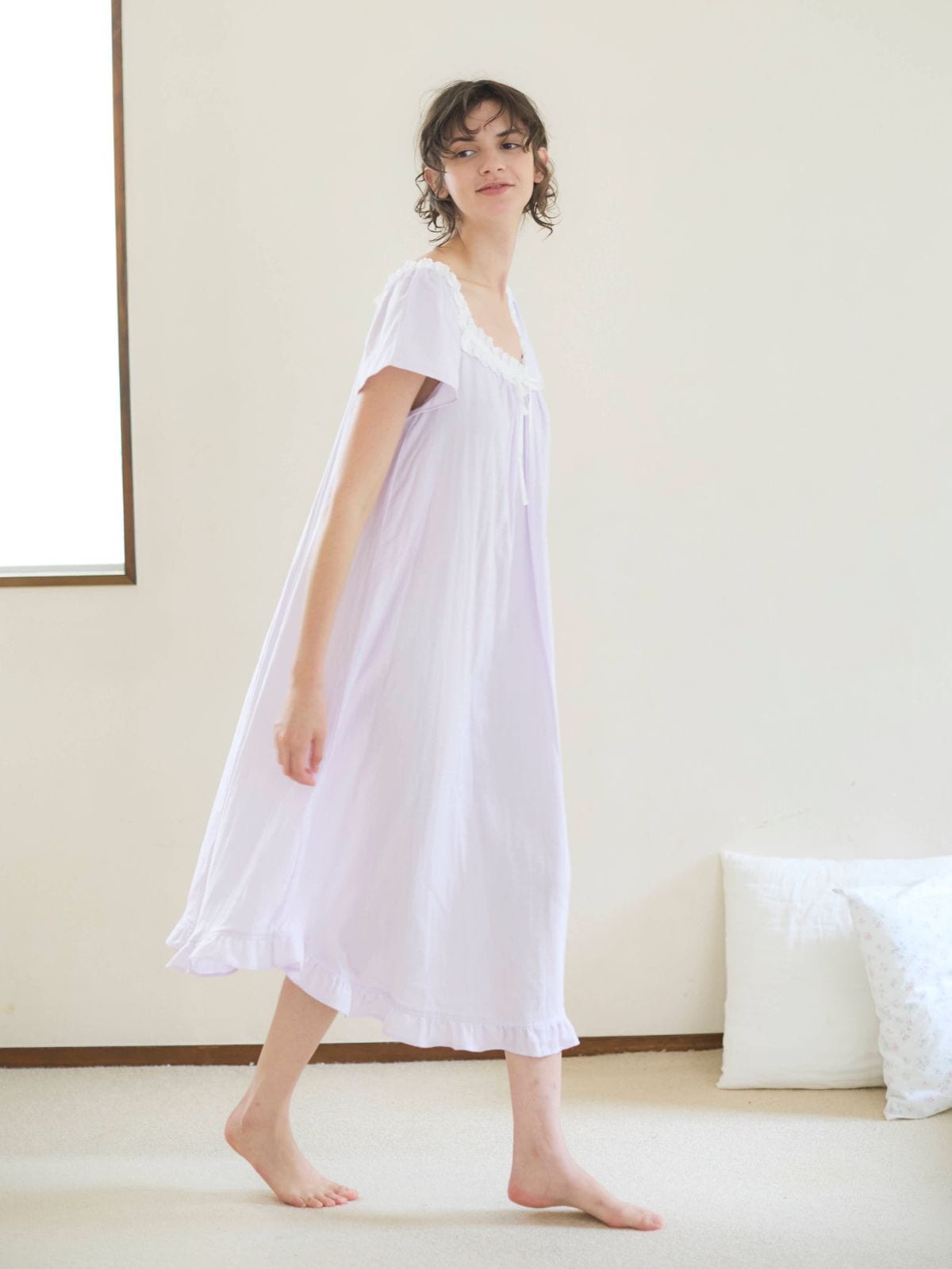 ナナデコール　オーガニックコットン アネモネシャンブレードレス ナナデコール オーガニックコットン アネモネシャンブレードレス