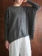 【NEW】【WOOL70%/CASHMERE30%】イタリアニットワイドプルオーバー（ライトピンク/ブラウン/チャコールグレー）