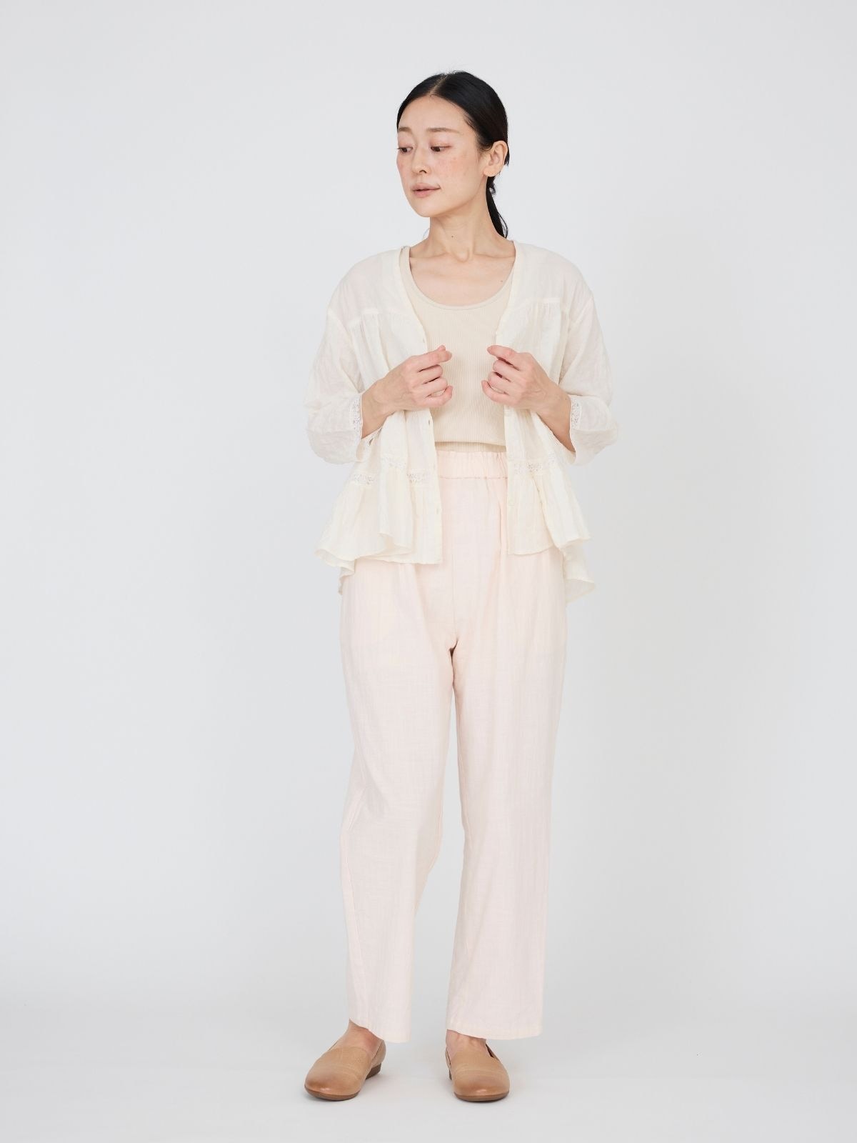 NEW｜コスモスレースティアードブラウス