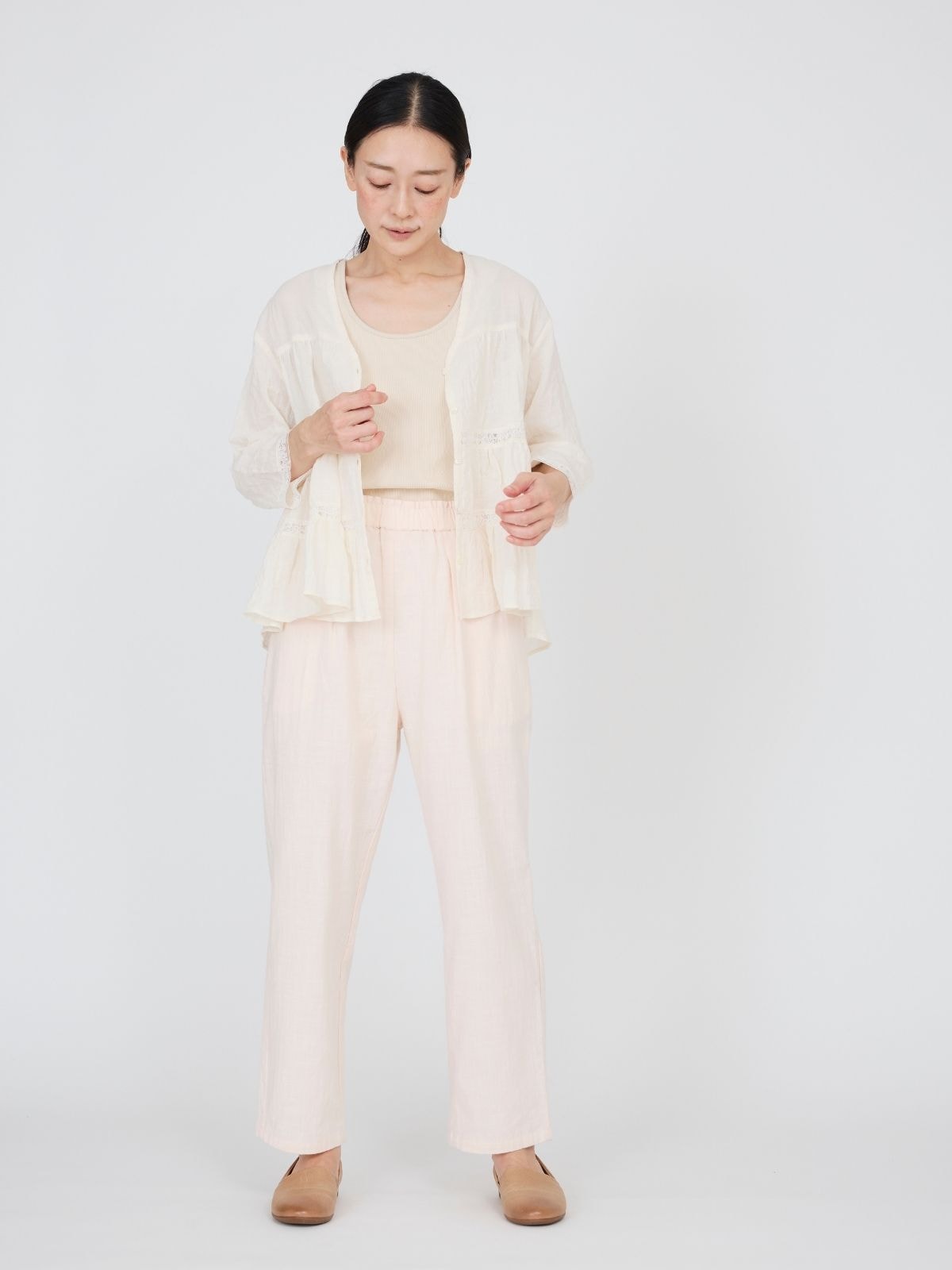 NEW｜コスモスレースティアードブラウス