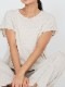 ファインニットツイストTシャツ ライトグレー