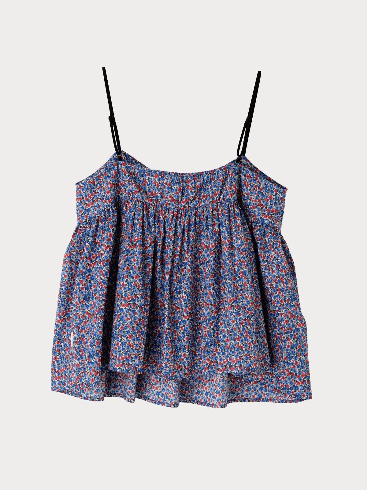 2WAY｜リバティキャンディフラワーカップ付きキャミソール