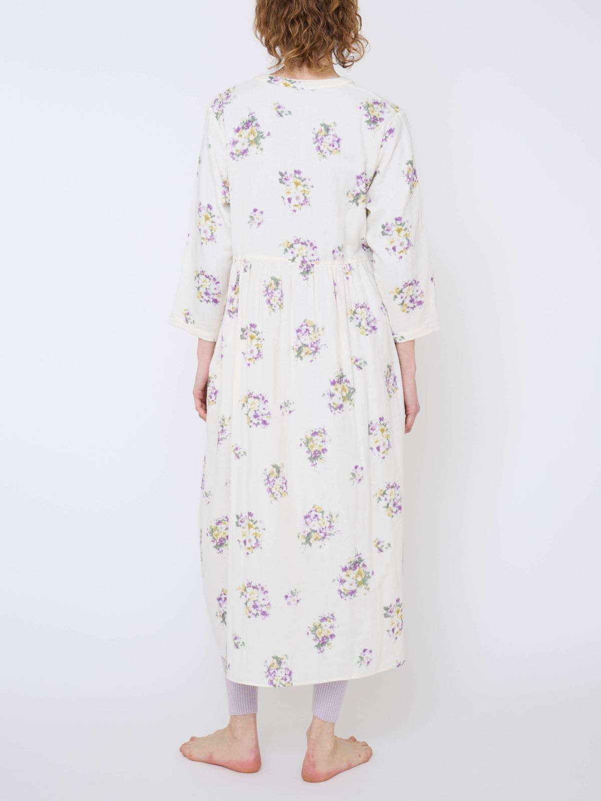 【残りわずか】プリムローズVネックワンピース パープル（M/L）