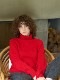 【NEW】【WOOL70%/CASHMERE30%】イタリアニットタートル（ライトベージュ//レッド/パープル）