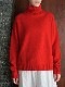 【NEW】【WOOL70%/CASHMERE30%】イタリアニットタートル（ライトベージュ//レッド/パープル）