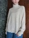 【NEW】【WOOL70%/CASHMERE30%】イタリアニットタートル（ライトベージュ//レッド/パープル）