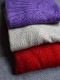 【NEW】【WOOL70%/CASHMERE30%】イタリアニットタートル（ライトベージュ//レッド/パープル）