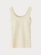 スパンリブカップ付きタンクトップ ナチュラル