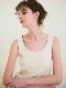 スパンリブカップ付きタンクトップ ナチュラル