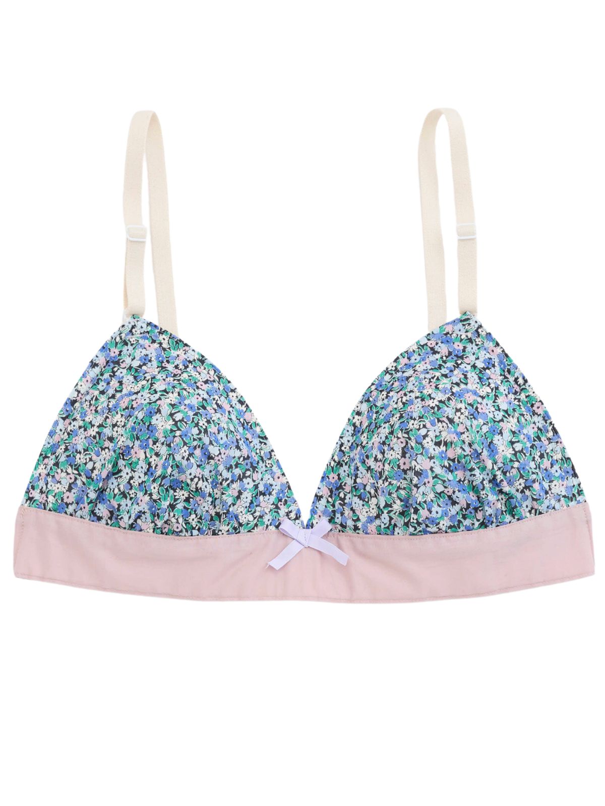 リバティポッピングフラワートライアングルブラ(M/ML/L)