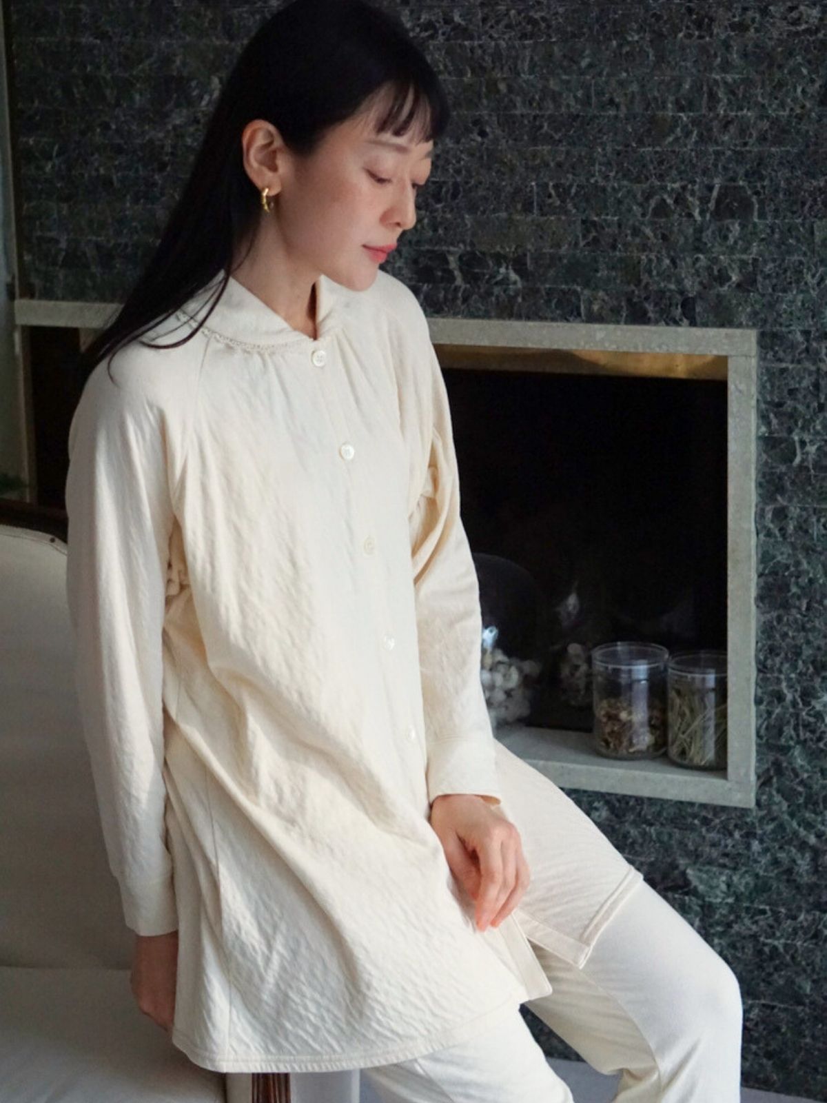 リリーパジャマ上下セット（選べるボトムス） *組み合わせにより価格が異なります