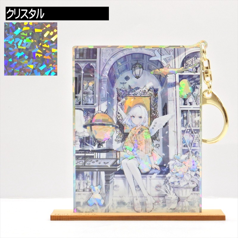 藤ちょこ］<3層+ホログラムシート>ホログラムアクリルキーホルダー