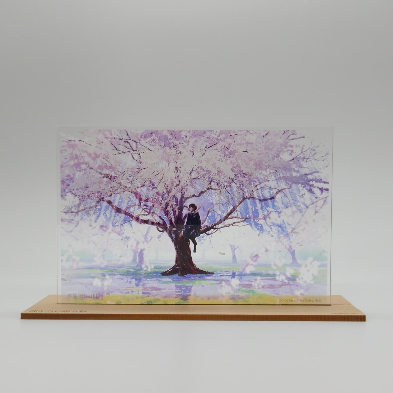 mocha］アクリルプレート（季節巡り『卯月』）