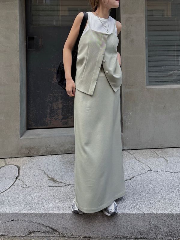 double slit minimum long skirt